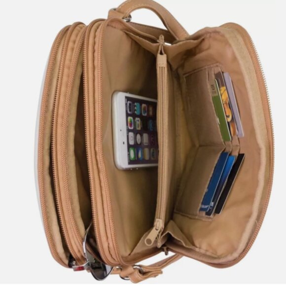 Multi Sac North South Zip Around Crossbody Bag Vienna/Hazelnut - Picture 3 of 9